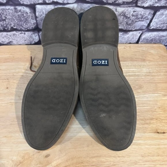 Izod Men's Brown Lace Up Dress Shoes Size 9 1/2M - Picture 7 of 7